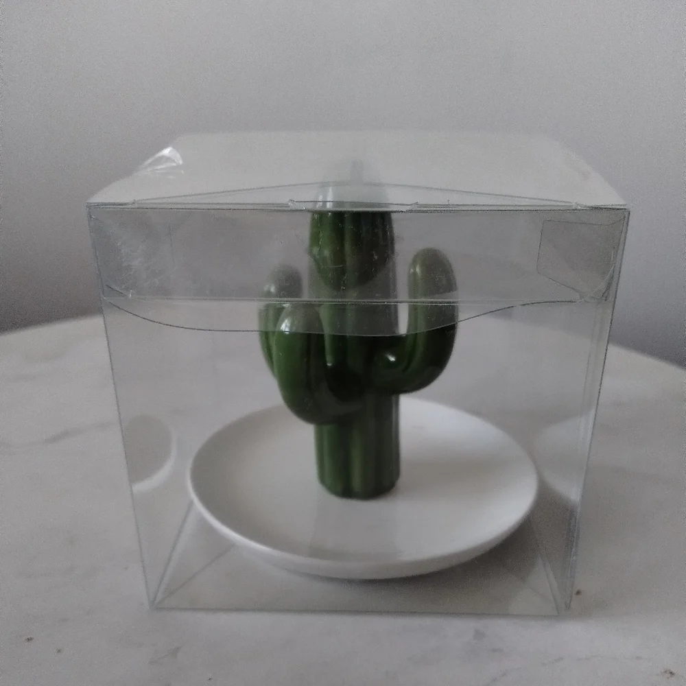 Cactus Green Ring Jewelry Trinket Dish